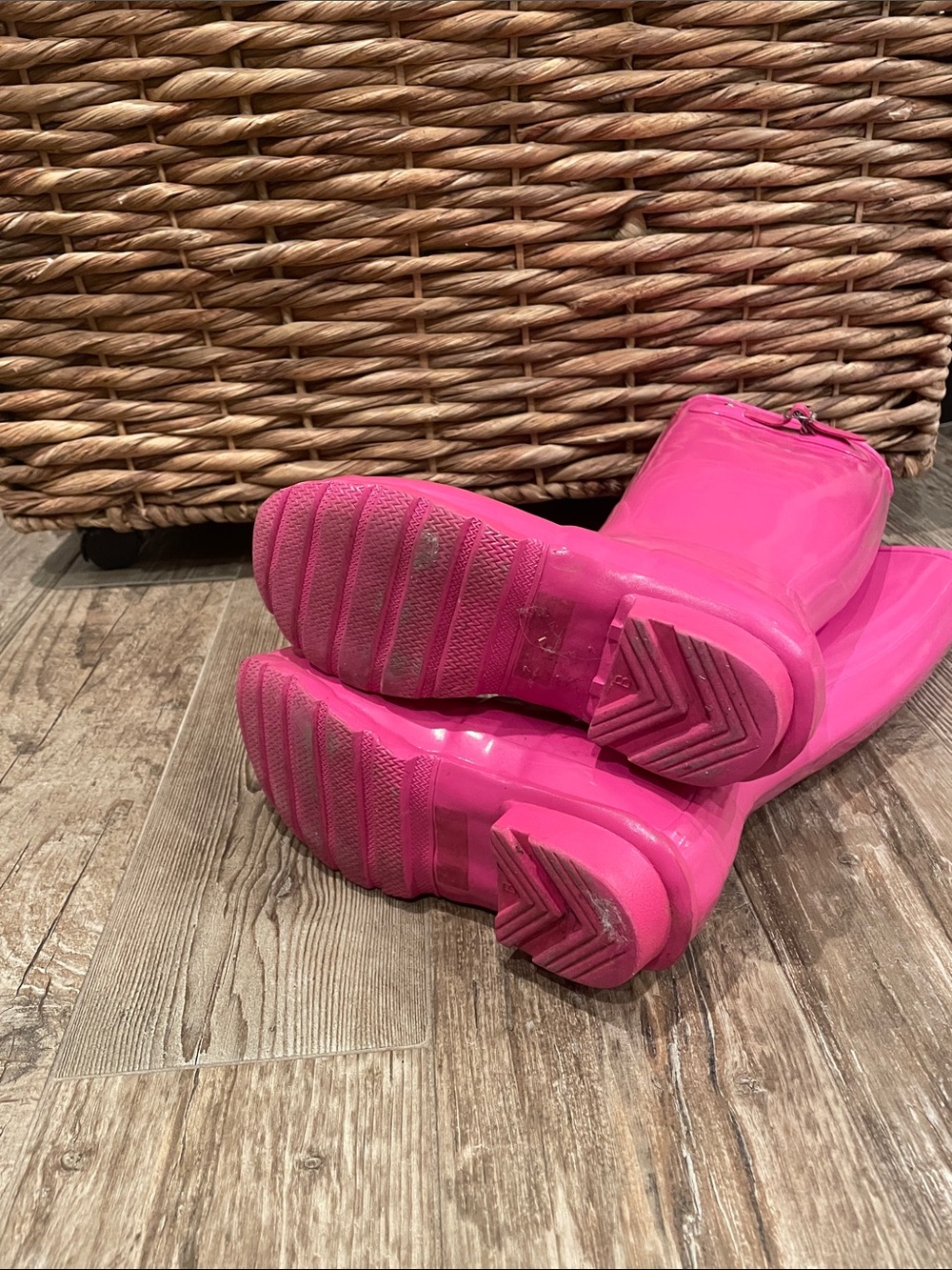 Hunter Women's Tall Rain Boots in Hot Pink size 5 - Picture 5 of 5